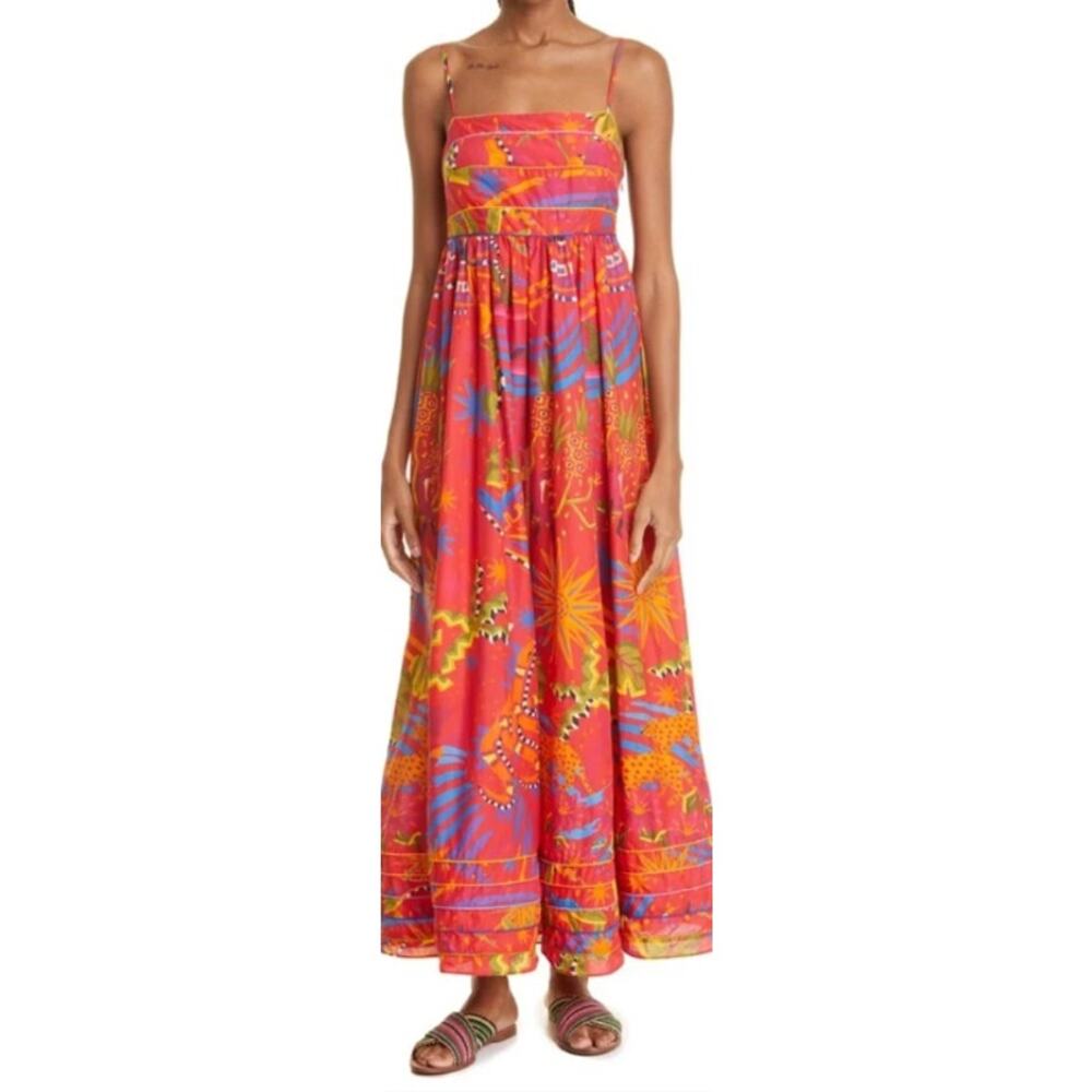 Farm Rio NEW Magic Forest Maxi Dress, Med